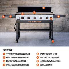 44" Griddle with Hard Cover