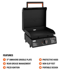 Culinary 17” Tabletop Griddle with Hood