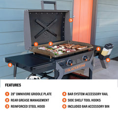 28" Griddle with Hood Bundle